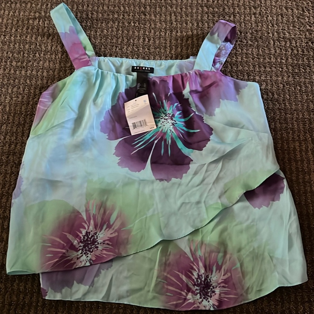 Floral tank top  size XL